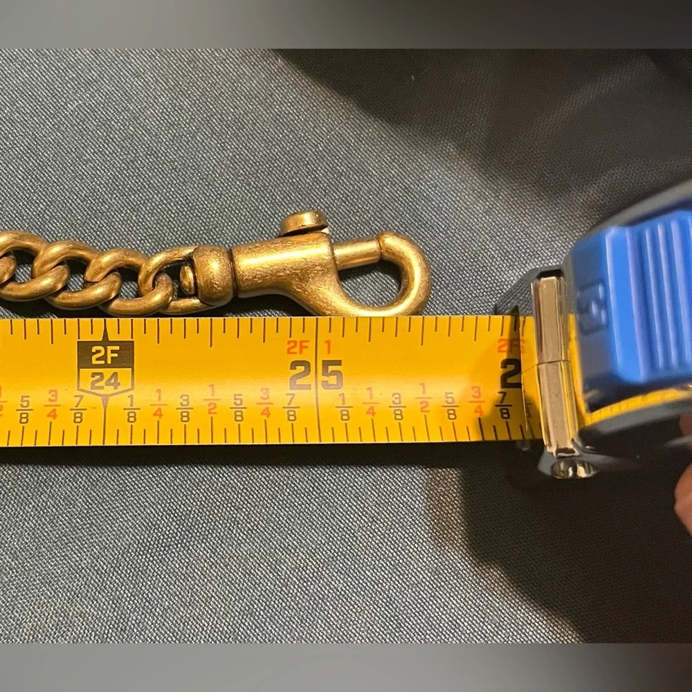 Coach Brass Chain Strap!